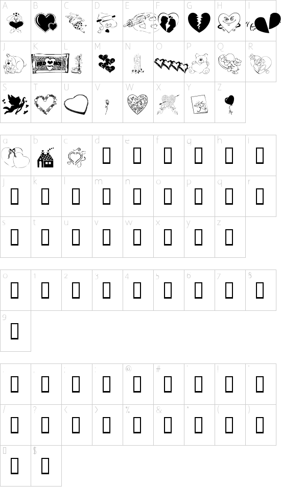 character map