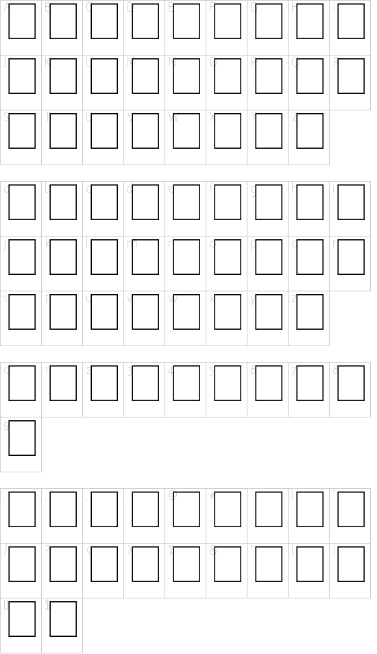 character map