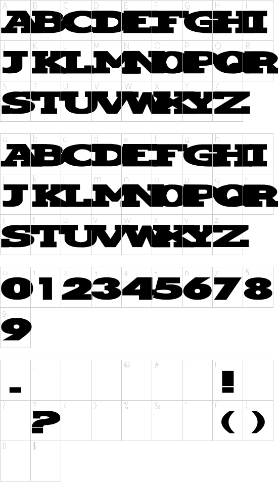 character map